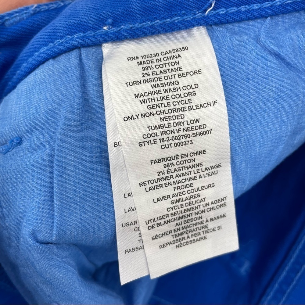 NEW! The Boyfriend Short in Blue with Raw Hem - Picture 15 of 15